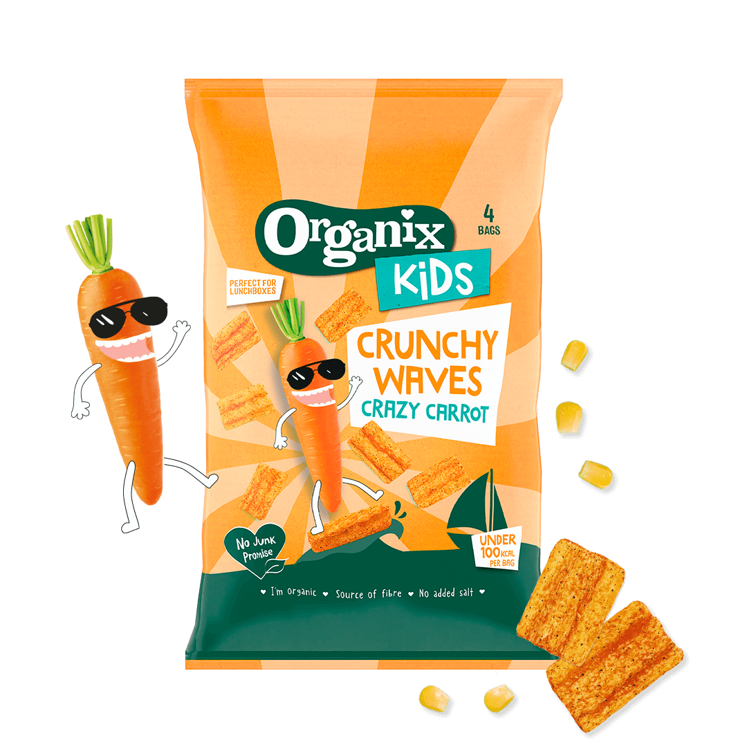 Organix Kids Crunchy Waves Crazy Carrot