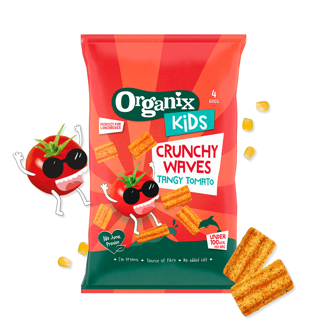 Organix Kids Crunchy Waves Tangy Tomato