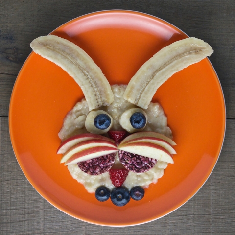 Friendly Rabbit Fun Plate