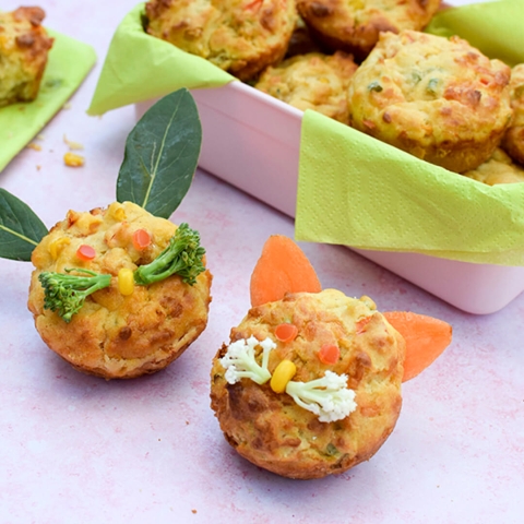 Savoury Vegetable Muffins for Babies & Toddlers