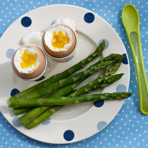 Dippy Eggs & Asparagus Soldiers for Toddlers
