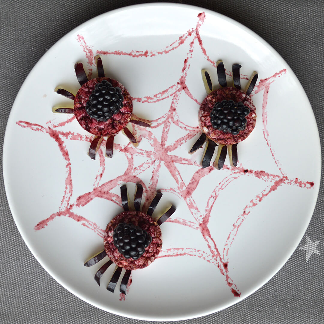 Spooky spider fun plate