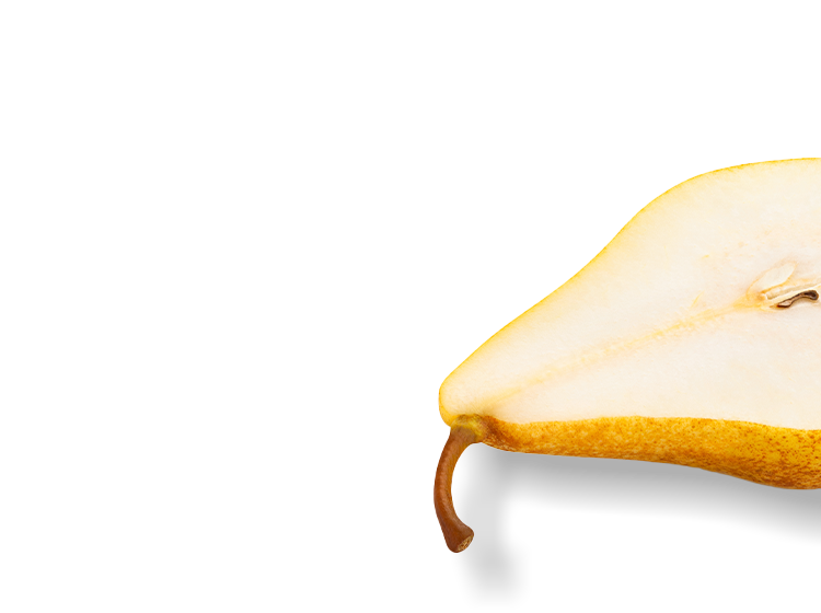Halved pear