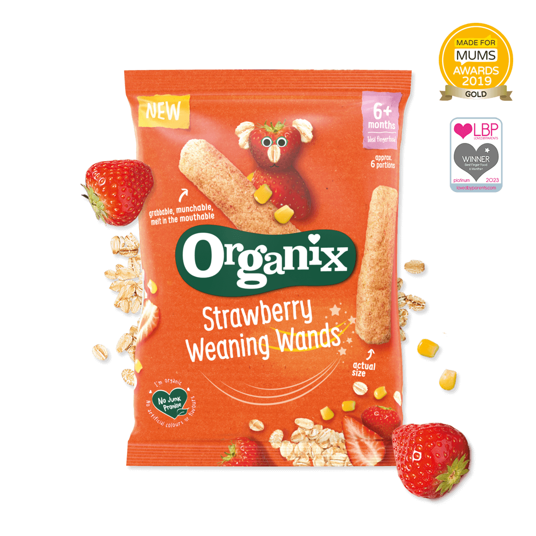Organic Strawberry Weaning Wands