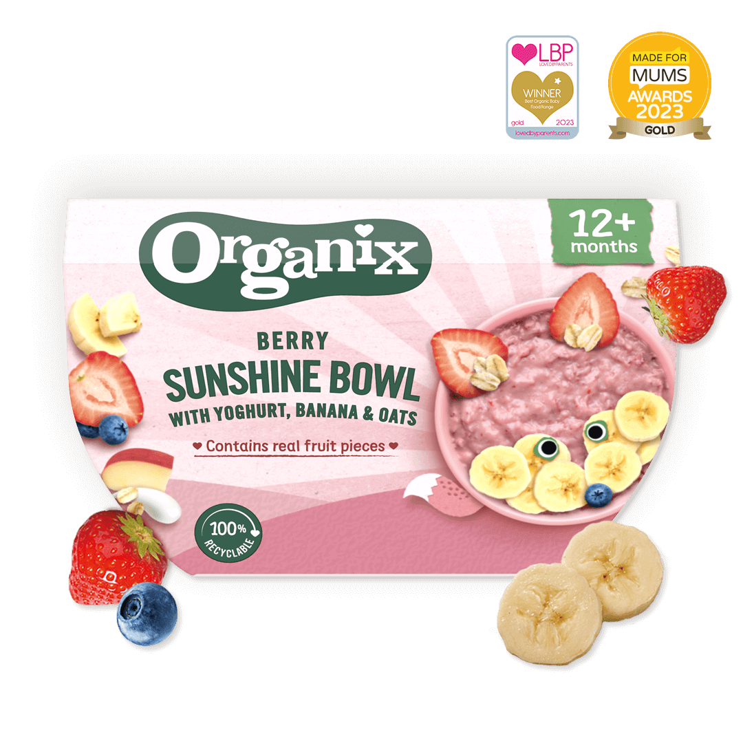 Berry Sunshine Bowl With Yoghurt, Banana & Oats 