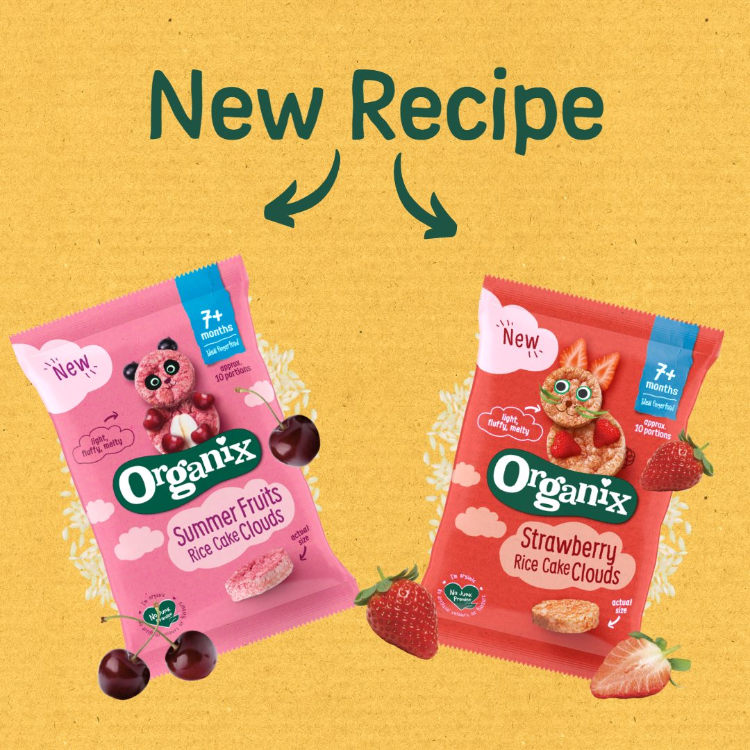 Organix Summer Fruits and Strawberry Rice Cake Clouds