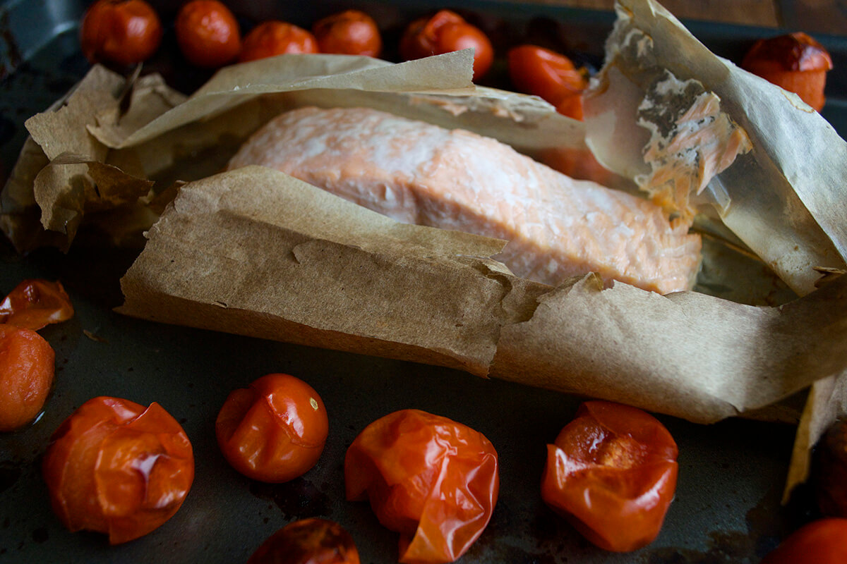 Salmon Butter Beans and Tomatoes_Step 2