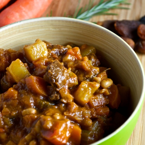 Baby Beef Stew with Apricots