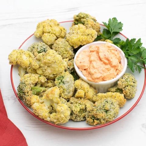 Crispy Cauliflower & Broccoli Bites